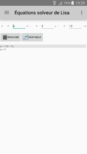 Aperçu de l'application