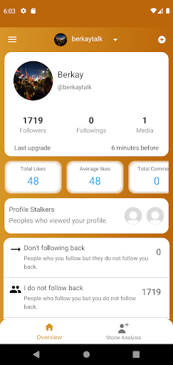 Unfollowers and Followers Analytics