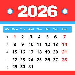 Icon image Calendar 2026 in English