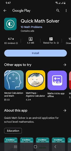 Math Apps Screen 3