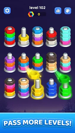 Game screenshot Nuts Bolt Sort - Screw 3D mod apk
