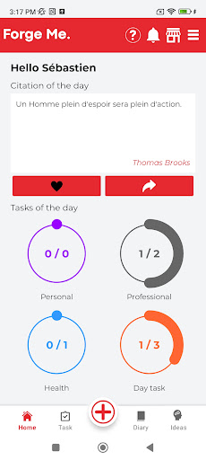 Android application ForgeMe screenshort