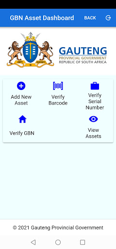 Android application GPG Asset Verification screenshort