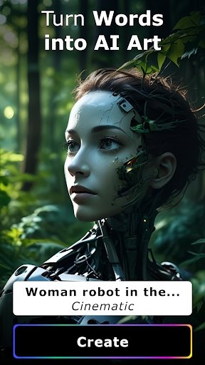 Android application CreArt - AI Art Generator screenshort