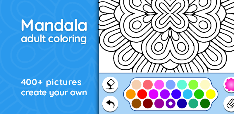 Mandala coloring book adults