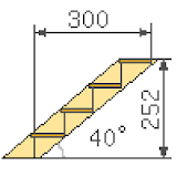 Calculation of the stairs icon