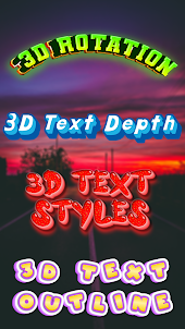 Texto 3D em Fotos - Tipografia