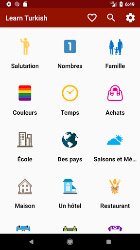 Aperçu de l'application