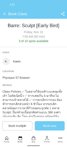 Physique 57 Bangkok Screenshot 3 - AppWisp.com