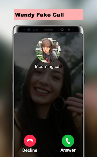 Android application Wendy Fake Call screenshort