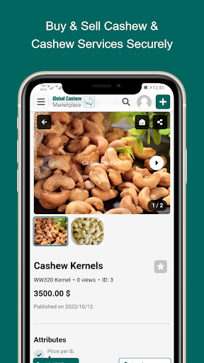 Global Cashew Marketplace Screen 2