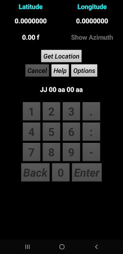 Android application Amateur Radio Grid Square Tool screenshort