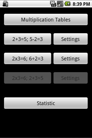 Android application My Mental Arithmetic Lite screenshort