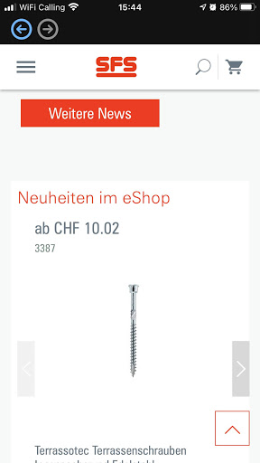 Android application sfs.ch screenshort
