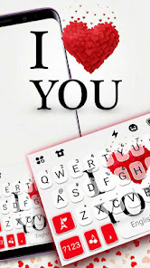 Hearts Love You Keyboard Theme screenshots 2