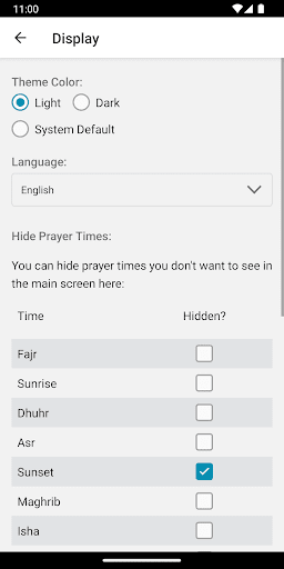 Al-Azan - Prayer Times Screen 3