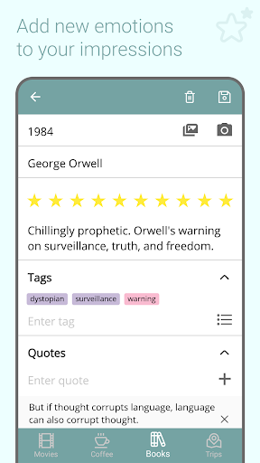 ReviewsDiary Screen 3