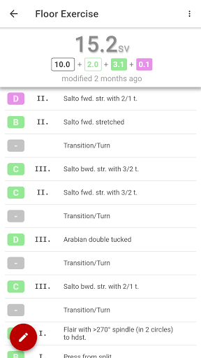 Android application Men's Routiner screenshort