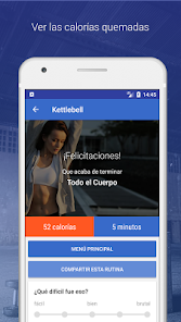 Screenshot 4 Kettlebell workouts de Fitify android