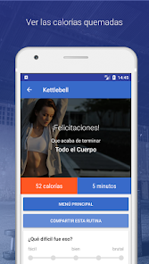 Captura de Pantalla 4 Kettlebell workouts de Fitify android