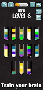 Water sort: colour puzzle game
