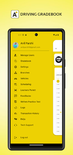 Driving GradeBook Screen 2