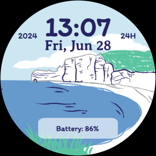 EXD056: Crayon Sea Watch Face screenshot 25