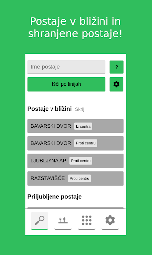 Android application LPP buses screenshort