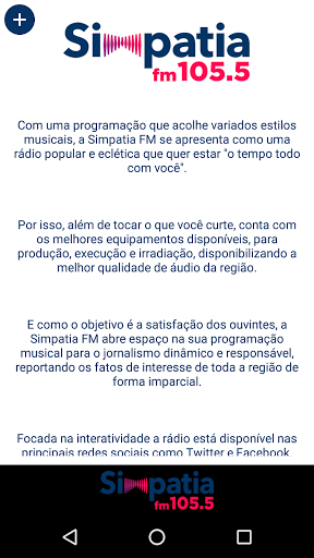 Simpatia FM Screen 3