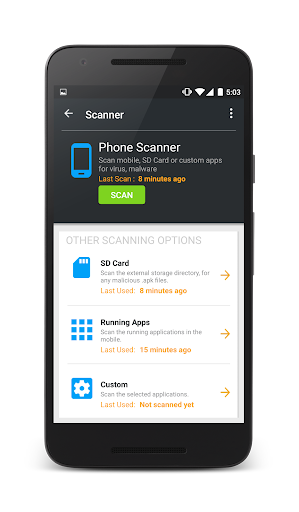 REVE Antivirus Mobile Security Screen 3