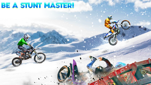 Snow Tricky Bike Stunt Race 3D Screen 3