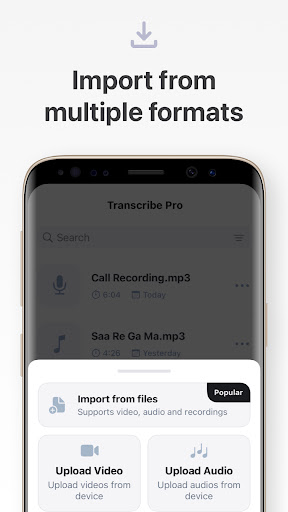 Transcribe : Ai speech to text Screen 2