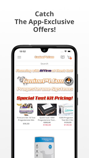Android application CanineP4.com screenshort