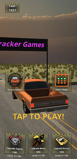 Android application car crash simulator screenshort