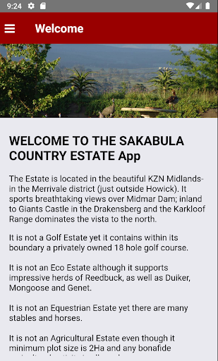 Sakabula Residents App Screen 2