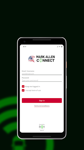 Android application Mark Allen Connect screenshort