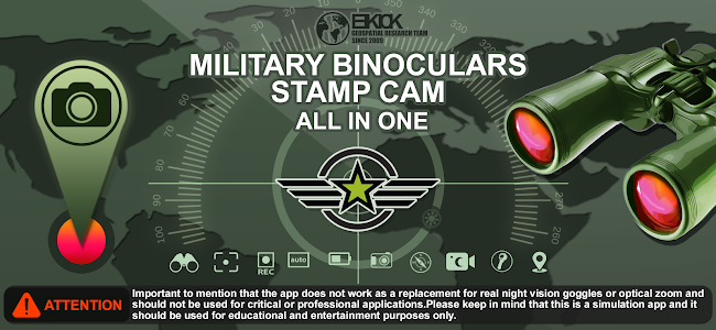 Military Binoculars Stamp Cam Unknown
