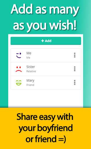 Android application Calendar Period Tracker screenshort