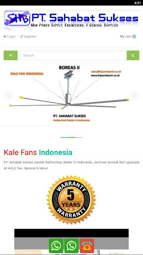 Android application KIPAS HVLS screenshort