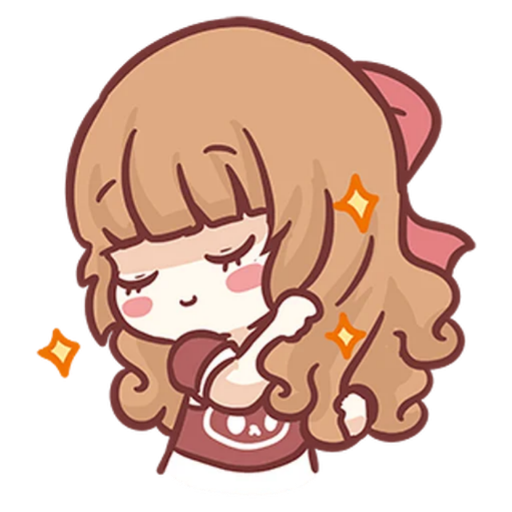 Emoji Cute girls Stickers logo