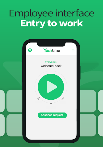 Yesh Time - Attendance Clock Screen 3
