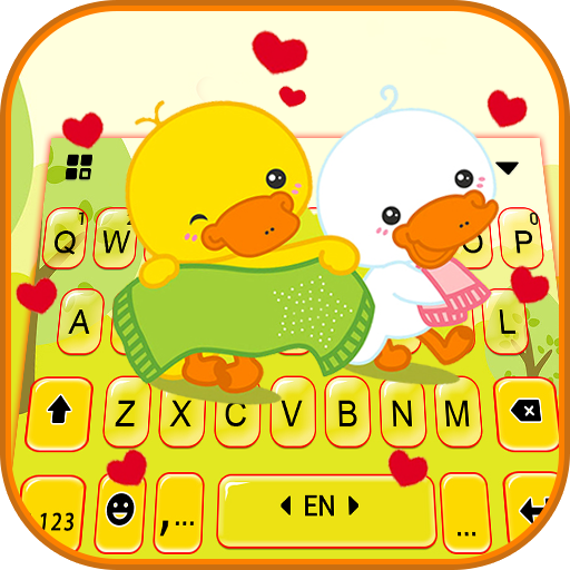 Lovely Duck Couple Theme  Icon