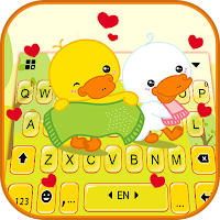 Тема для клавиатуры Lovely Duck Couple