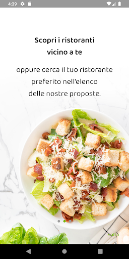 Android application Salento Delivery screenshort