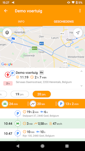 Eurotrace Mobile Screen 3