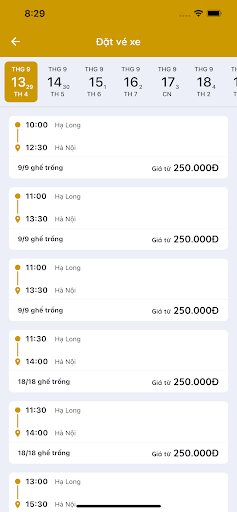 Android application Daily Limousine screenshort