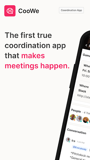 Android application CooWe - Group Coordination App screenshort