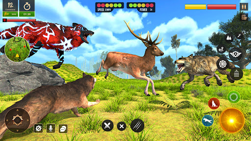 Android application Wolf Simulator Animal Games screenshort