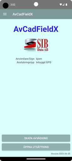 Android application AvCadFieldX screenshort