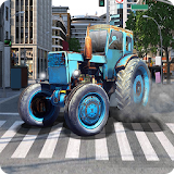 Drive Tractor in City Simulator icon